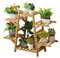 6/7/8/9 Etagen, Holz, hoher Pflanzenständer, mehrere Blumentopfhalter, modernes Eckregal, Pflanzgefäßregal, Aufbewahrungs-Organizer für Garten/Balkon/Wohnzimmer (sechs Ebenen)