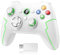 EasySMX Wireless PC Controller Kabellos Bluetooth Gamepad mit Hall-Trigger&Dual Vibration&Turbo Funktion, kompatibel mit PC/PS3/Switch/Handy/Tablet/Laptop – Weiß