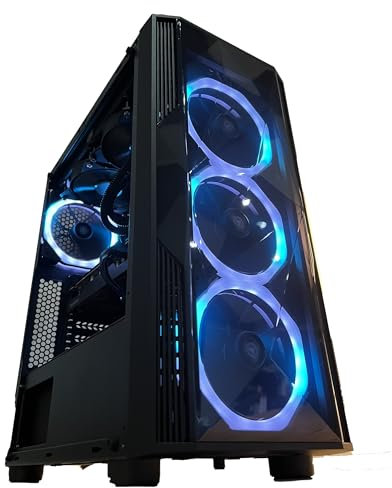 Golook PC Gaming Fisso Ryzen 5 4500 32GB RAM DDR4 SSD 1TB AMD Radeon RX7600 8GB