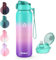 WEMEET Trinkflaschen Edelstahl 500ML mit Abnehmbare Strohhalm, [18/10 Edelstahl] Wasserflasche mit Removable Gurte Auslaufsicher Doppelwandig Tritan Deckel für Fahrrad, Outdoor, Schule, Gym