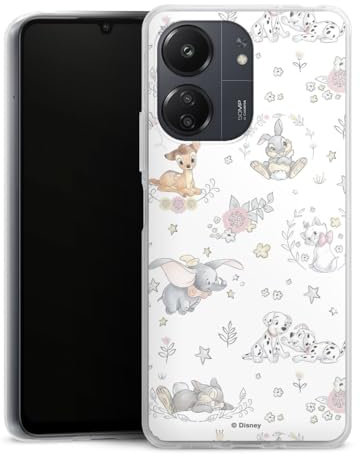 DeinDesign Silikon Hülle kompatibel mit Xiaomi Redmi 13C 5G Case transparent Handyhülle Disney Bambi Dumbo