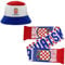 Beyond Happy Fischerhut mit Kroatien-Motiv, traditionelle Hrvatska-Flagge, Rot, Weiß, Blau, robuster Sonnenhut – (100 % Baumwolle, Unisex-Design, Fußball- und Olympia-Unterstützung), mehrfarbig, One