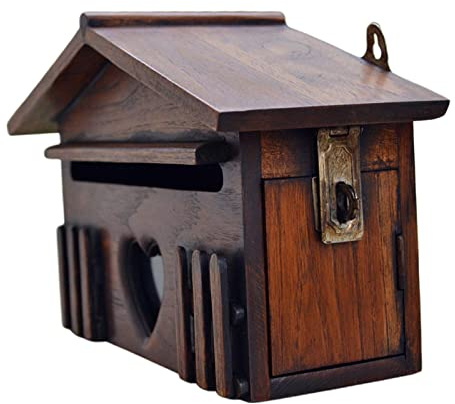 Generic Cassetta Postale Decorativa in Legno Rustico Stile Vintage