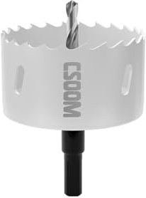 CSOOM 75mm M42 BiMetall Lochsäge, weiß, für Bohrwerkzeuge in Holz, Kunststoff, Gipskarton und Blech
