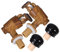 Weinfass-Wasserhahn- und Stopfen-Set, 2-teiliges Ersatz-Set, Wasserhahn-Stecker für Eimer, ästhetisches Design