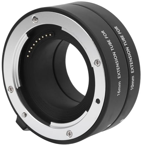 ACOGEDO Mcoplus 10 Mm 16 Mm Makro-Autofokus-Nahaufnahme-Adapterring für EFM-Mount-Kamera, Kleines Licht und Aussehen, Nahaufnahme-Verarbeitung Aluminium. Hergestellt aus Eloxiertem, Präzisem und