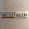 Nordrhein-Westfalen Deutschland Aufkleber Nordrhein-Westfalen 120x30mm Autoaufkleber Flagge 3D Fahne Germany