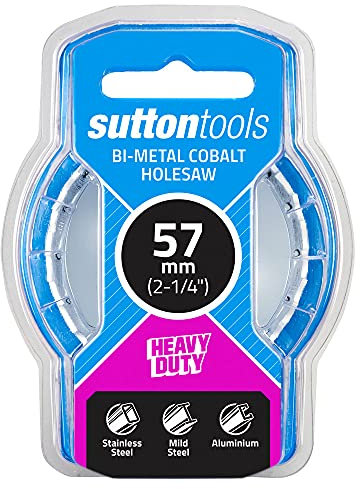 Sutton H125 Scie-cloche bi-métal HSS cobalt Diamètre 57 mm Blanc
