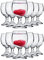 Alcohol Cage Likörgläser 40 ml - 12 Stück Set - Shot Gläser für Vodka, Tequila, Gin, Bourbon, Rum, Whisky - Mit Füßen - Spülmaschinenfest - Kristallglas Hohe Qualität