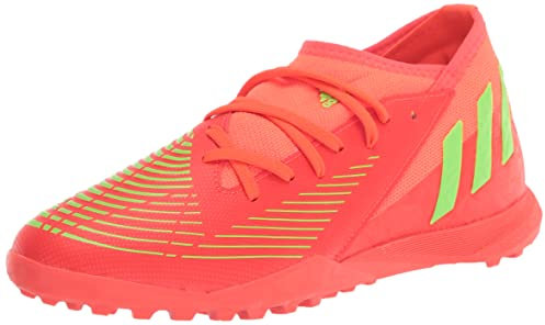 adidas Edge.3 Predator Turf Soccer Shoe, Solar Red/Solar Green/Black, 5.5 US Unisex Big Kid