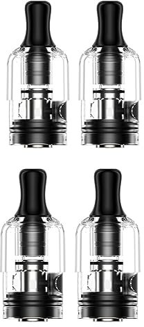 GeekVape S Pod Cartridge | Geekvape S Cartridge 0.8ohm(14-18W) 2ml fit Wenax M1 Filter Drip Tip for E Cigarette Wenax S3/Stylus/S-C Kit (4 Pcs) - No Liquid No Nicotine