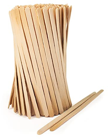 wisefood Kaffee Rührstäbchen aus Holz 14 cm, 5.000 Stück Umrührstäbchen, biologisch abbaubare Kaffeerührer, natürlich, stabil, umweltfreundlich