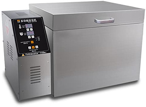 2500G Kaffeeröster Maschine Elektrischer Bohnenröster Edelstahl Kaffeebohnen Röstmaschine Timing Temperatur einstellbar für Kaffee, Kastanien, Erdnüsse, Getreide, Backen 220V