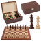 Master of Chess Professionelles Turnier Nr. 6 Schachspiel-Set aus Holz, 54 cm, Schachbrett und Staunton Nr. 6 Schachfiguren