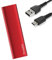 Whip Game New M.2 External SSD Portable Hard Drive 500GB Metalic Red Type-C (Gen 1) USB 3.1 Mobile Solid State Hard Disks for Devices, Laptop etc
