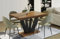 Endo-Moebel Esstisch Alex 130cm auf 210cm erweiterbar Säulen-Tisch Küchentisch ELEGANT (Stirling Eiche)