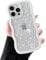 ZTOFERA for iPhone 13 Pro Max Case 6.7 inch,Cute Curly Wave Frame Shape Case with Star Space Pattern, Clear Slim Shockproof Hard PC Bumper Phone Case for iPhone 13 Pro Max, White