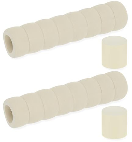 Sliverdew 2 Stück Türklinkenpuffer, Türgriff-Schutz, Beige Türgriff Stopper Schaumstoff Griff-Abdeckungen Wandschutz Türklinke Türschutz für Zimmertüren und Wänden