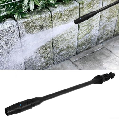 Lance à jet compatible avec les nettoyeurs haute pression K1 K2 K3 K4 K5 K6 - Buse d'extension de pulvérisation réglable pour nettoyeur haute pression - Noir