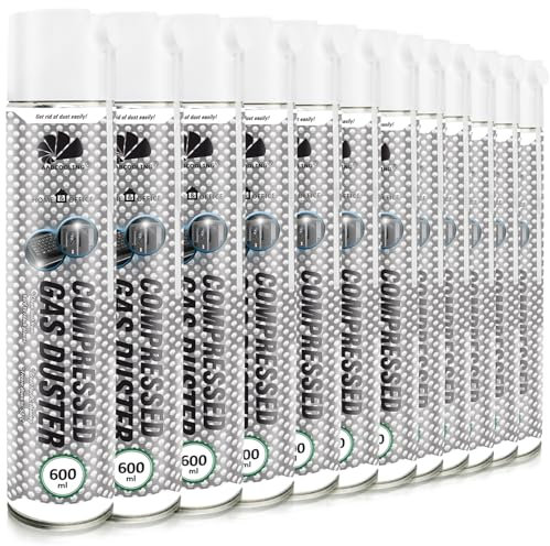 AABCOOLING Computer Vacuum Cleaner 12x 600ml Computer Staubsauger K3, Bürogeräte, Druckluft, Laptop Reinigung, Vakuumtastatur, PC Duster, Staubwedel, Laptop Reinigung