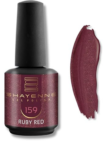 159 Ruby Red Rot - Shayenne UV Gel Nagellack 15ml - Langhaltend, Hochglanz, Für UV/LED Lampe, Maniküre & Pediküre - Profi-Qualität - Made in Germany
