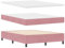 vidaXL Boxspringbett mit Matratze & Bank Rosa 160x200 cm Samt