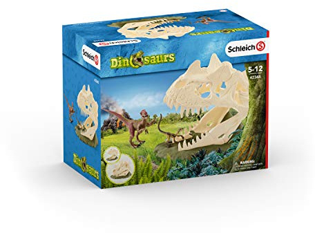 Schleich 42348 Large Skull Trap with Velociraptor