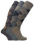 Sock Snob - 3 Pairs Mens Extra Long Knee High Argyle Lambs Wool Dress Socks in Brown or Grey (6-11 uk, ELLW Brown)
