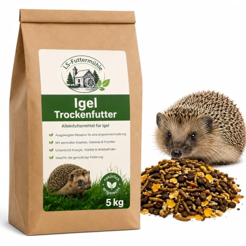 cura-canin 5 Kg Premiumfutter Igelfutter Wildtierfutter Trockenfutter für Igel Winterfutter