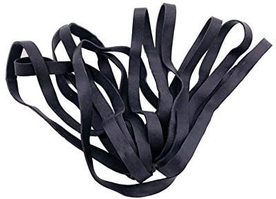 10Pcs Large Thick Elastic Rubber Bands Heavy Duty Natural Rubber Band Cord Strong Durable Wide Wrapping Bands for Home Kitchen Office Supplies File Folders Trash Garbage Can