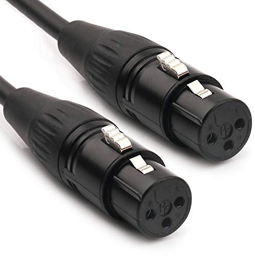 Nanyi Cavo Splitter XLR Femmina a Femmina per Microfono, 3 Pin, DMX Con Rame Privo di Ossigeno (4,5 m)