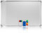 OFFICEPOINT Whiteboard Set 60x45 Magnettafel 4-teilig | Schreibtafel weiß, 4 Whiteboard-Marker, 12 Magnete, Tafel Schwamm magnetisch | Wandhalterung | trocken abwischbar