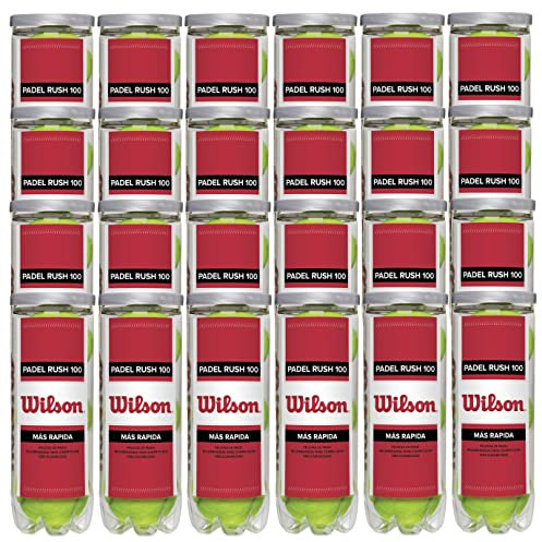Wilson Padel Rush 100 Box (24 Tubi da 3 Palline)