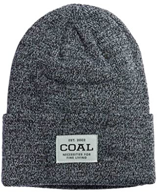 Coal Uniform Acyrlic Workwear Knit Cuff Beanie, Recycelte Schwarze Melierung, Einheitsgre