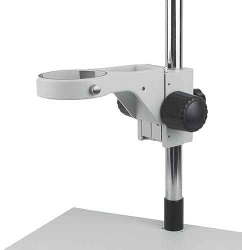 76 mm Durchmesser Stereo-Zoom-Mikroskop Einstellbare Fokussierhalterung Fokushalter Trinokularmikroskop Fernglasmikroskoparme (Farbe: Weiß)