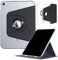 Hülle für iPad 10. Generation 10,9 Zoll 2022, DMaos Slim Magnetic Abnehmbare Smart Cover, faltbarer Ständer, 360° drehbar - Schwarz