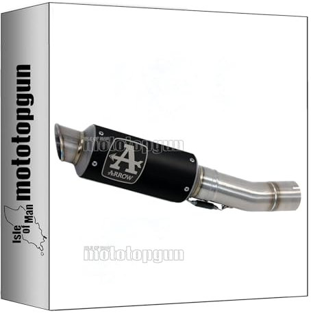 arrow 71936GPI pot echappement approuve gp2 gp-2 nichrom noir embout acier compatible avec ktm duke 125 2021 2022 2023 mototopgun
