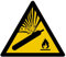 W029 - Gefahr Druckgasflasche - Warnschild - Maße wählbar - Norm ISO 7010
