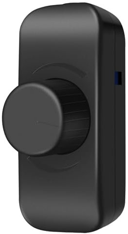 Aroidful Dimmer Switch for Dimmable LED Lights/Incandescent/Halogen Bulbs, 240V Rotary Push On/Off Trailing Edge Dimmer Switch, 1 Gang, 3-100W (Black, New Upgrade)