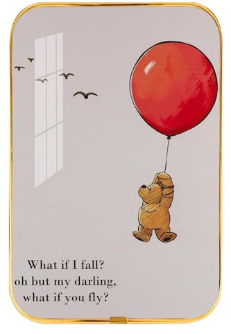 What If I Fall? Oh But My Darling What If You Fly Moderne Wanddekoration, lustiges Kristallporzellangemälde, gerahmte Wandkunst, Heimbüro, Schlafzimmer, Wohnzimmer, Café, Wanddekoration, 20,3 x 30,5
