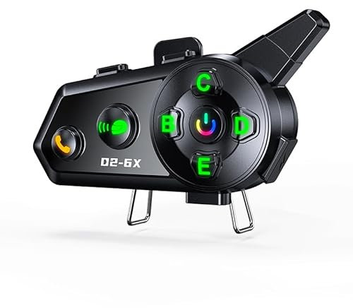 Motorrad Helm Lautsprecher, Helm-Kopfhörer Musik-Sharing Doppelte Geräuschunterdrückung Helm Kopfhörer Starker Bass/IPX6 Wasserdichte Kopfhörer Lautsprecher Kompatibel mit allen Helmen 1000mAh (Hart)