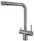Grifo de Cocina Osmosis 3 Vias Extraíble Grifo de Cocina Acero Inoxidable 2 Mandos Grifo 3 Vias Osmosis-Gris