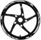 Motorrad Radaufkleber Für A&PRILIA Für Shiver 750 900 Für Rs125 Für Tuono 660 RS660 Für GPR150 Für RSV4 Für Dorsoduro Motorrad Aufkleber Felge Aufkleber Felgenaufkleber(11)