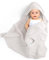 lulumoon Baby Handtuch Kapuze für Badezimmer：Kapuzenhandtuch aus Musselin Baumwolle 75x76cm - extra weich saugfähig für Wärme nach Baden Eincremen - geeignet für Babys 0-18 Monate (Haferfarben)
