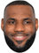 LeBron James (Smile) Maske aus Karton