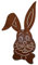 Rostikal Osterdekoration Hase Gartenstecker 65 cm Edelrost Gartendeko Rost Deko Frühling Osterhase