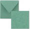 Quadratisches Einzelkarten-Set - 15 x 15 cm - mit Brief-Umschlägen - Kraftpapier Eukalyptus-Grün - 50 Stück - für Grußkarten & mehr - FarbenFroh by GUSTAV NEUSER