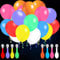 wohot 25PCS Palloncini LED Luminosi Colorati, 12 Pollici Palloncini Luminosi LED per 8-24 ore. Palloncini Lattice per Compleanno Matrimonio Party