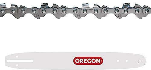 Oregon Catena e Barra per Motosega, Catena 3/8 LP 1.3 mm da 52 Maglie di Trasmissione e Barra A041 da 35 cm, Compatibili con Husqvarna, Ryobi, Bosch, Echo, Efco, Dolmar ed altre