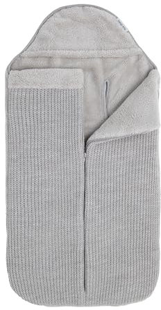 Baby's Only - Fußsack Hope - 0+ Fußsack Babyschale - Gefüttert - für 5- und 3-Punkt-Gurten Autositz - für Jungen und Mädchen - Dusty Grey